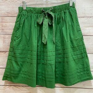 ANTHROPOLOGIE ODILLE SKIRT IN GRASS GREEN